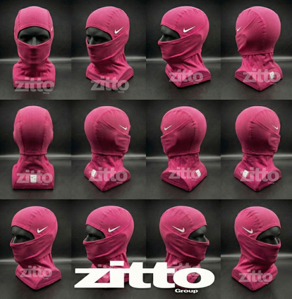 Nike Pro Hyperwarm Balaclava Hood Face Mask - Pink